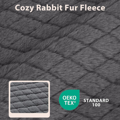 JOEJOY Orthopedic XL Dog Bed for Large Dogs, Waterproof Dog Bed for Crate with Washable Removable Cover, Extra Thick Egg-Crate Memory Foam Pet Beds, Grey, 41"X27"4