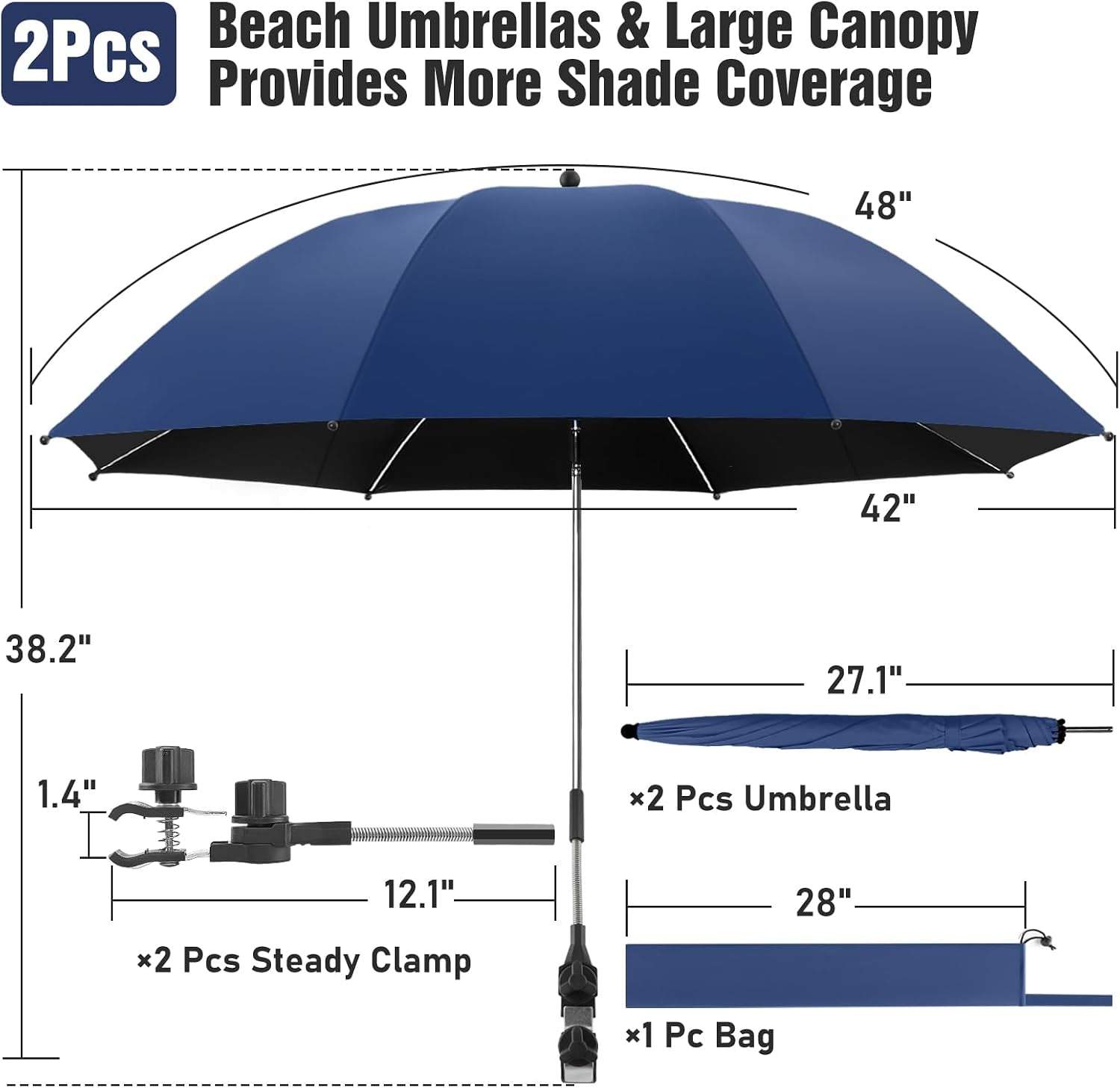 2-pack-beach-umbrella-with-clamp-360-adjustable-umbrellas-for-chair-upf50-umbrella-for-beach-chair-patio-chair-wheelchair-camping-chair-golf-carts-chair-not-included
