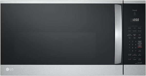 1.8 Cu. Ft. 30 In. W Smart over the Range Microwave Oven with Easyclean in Printproof Stainless Steel 1000-Watt1