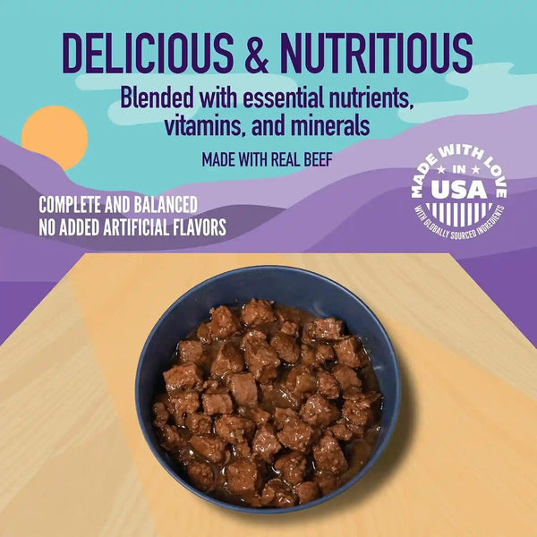 A Strong Heart Wet Dog Food, Cuts in Gravy with Beef — 13.2 Oz Cans (Pack of 12), Complete & Balanced, All Life Stages, Made in USA4