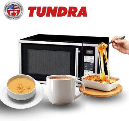 TUNDRA MW Series Truck Microwave Oven - Durable 120V RV Truck Countertop Oven with 20L/0.7 Ft³ Capacity, 6 Auto-Cook Programs, Child Lock, LCD Display, Control Panel, Timer Function - MW7002