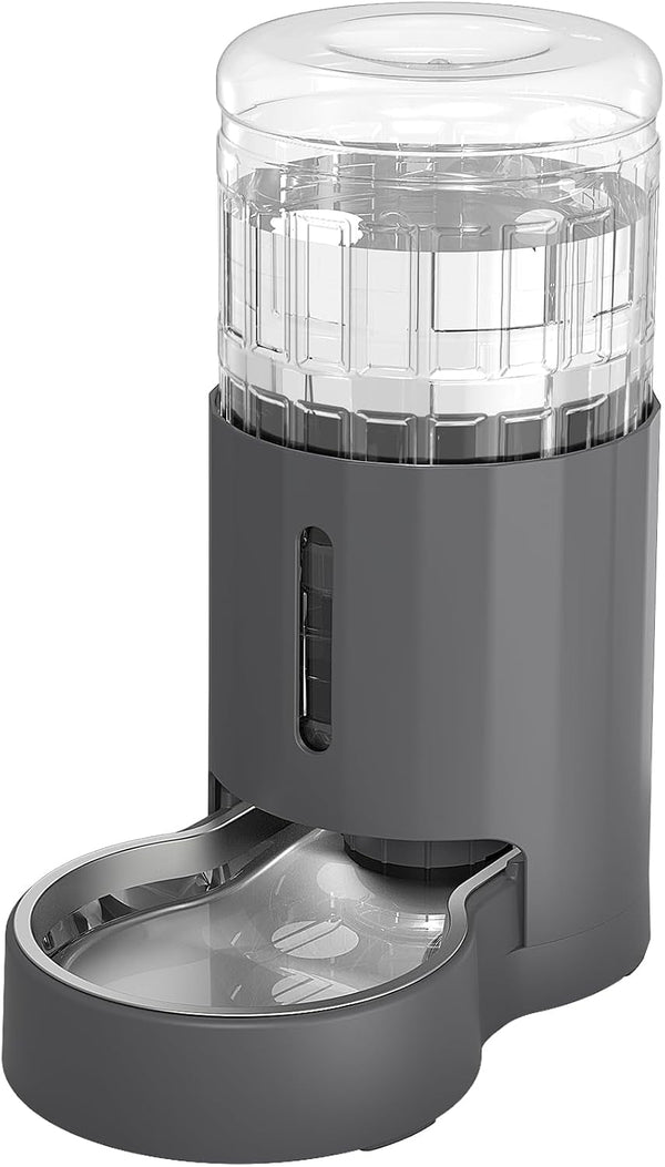 JUNSPOW Cat Water Dispenser and Stainless Steel Bowl | Automatic Gravity Water Dispenser for Cats or Small Medium Size Dogs, Large Capacity, Easy to Clean and Safe for Pets1