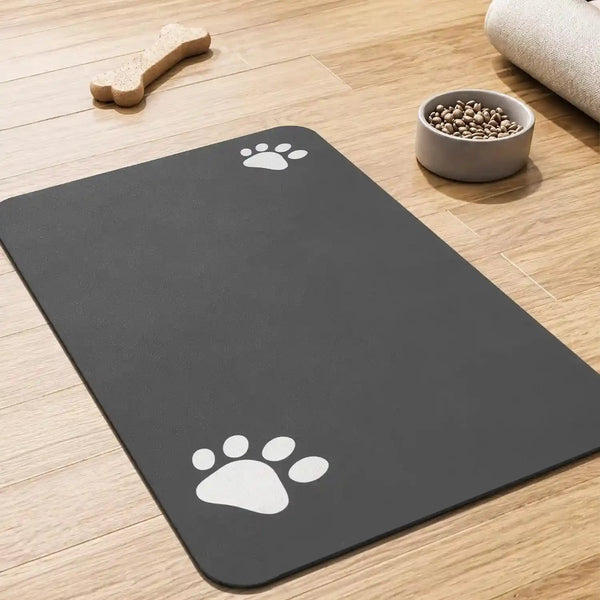 PADOOR Pet Feeding Mat-Absorbent Dog Mat for Food and Water Bowl-No Stains Easy Clean Dog Food Mat-Quick Dry Water Dispenser-Puppy Supplies Accessories1