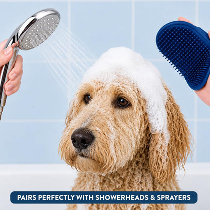 Bodhi Dog Shampoo Brush - Pet Grooming & Bath Supplies for Dogs and Cats - Bath Brush for Long & Short Hair - Premium Scrubber for Shower, Showerhead, Sprayer & Bathing (One Pack, Blue)2