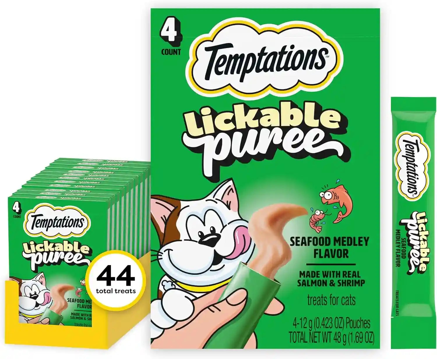 temptations-creamy-puree-squeezable-lickable-cat-treats-wet-cat-treats-with-salmon-0-42-oz-tubes-24-count-packaging-may-vary