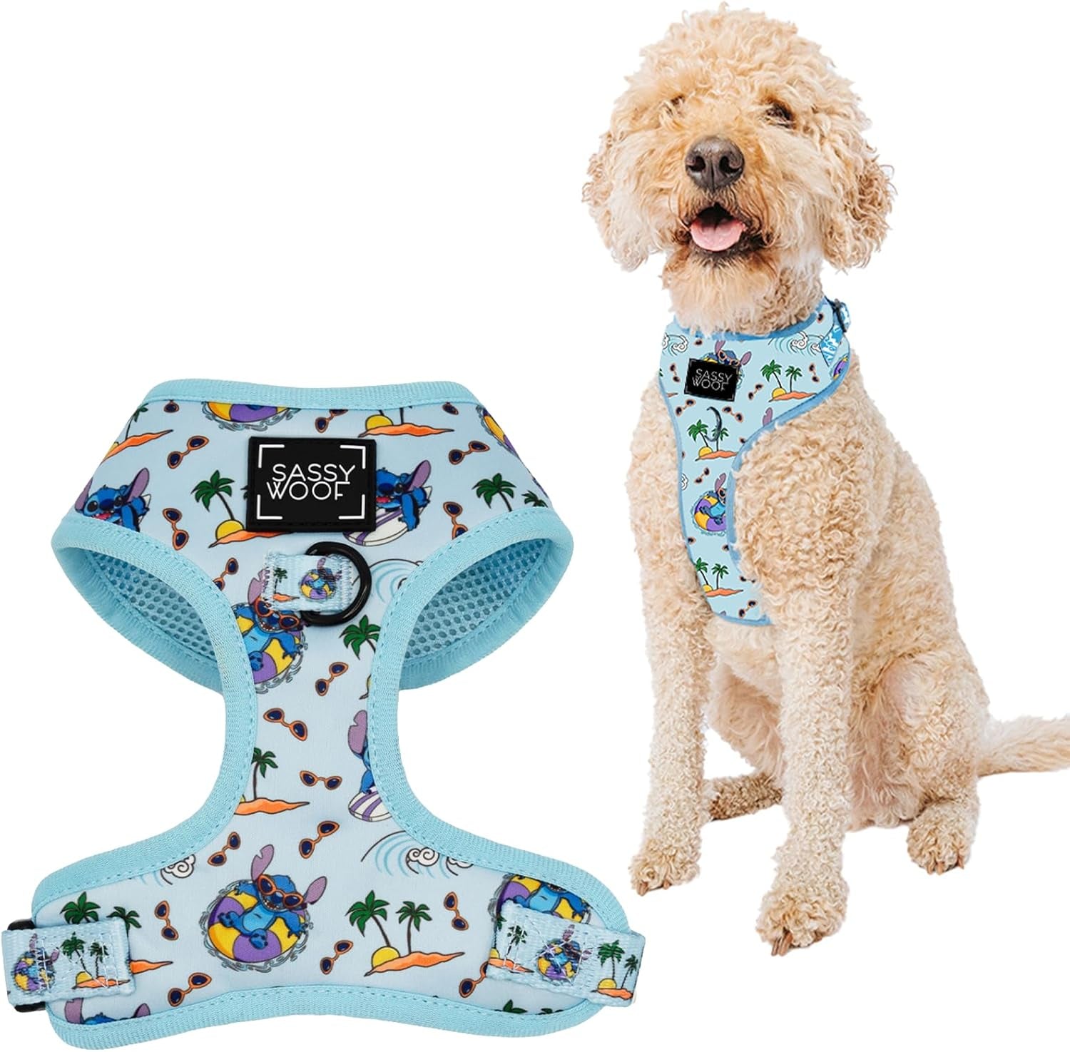 sassy-woof-dog-adjustable-harness-disney-stitch-x-small