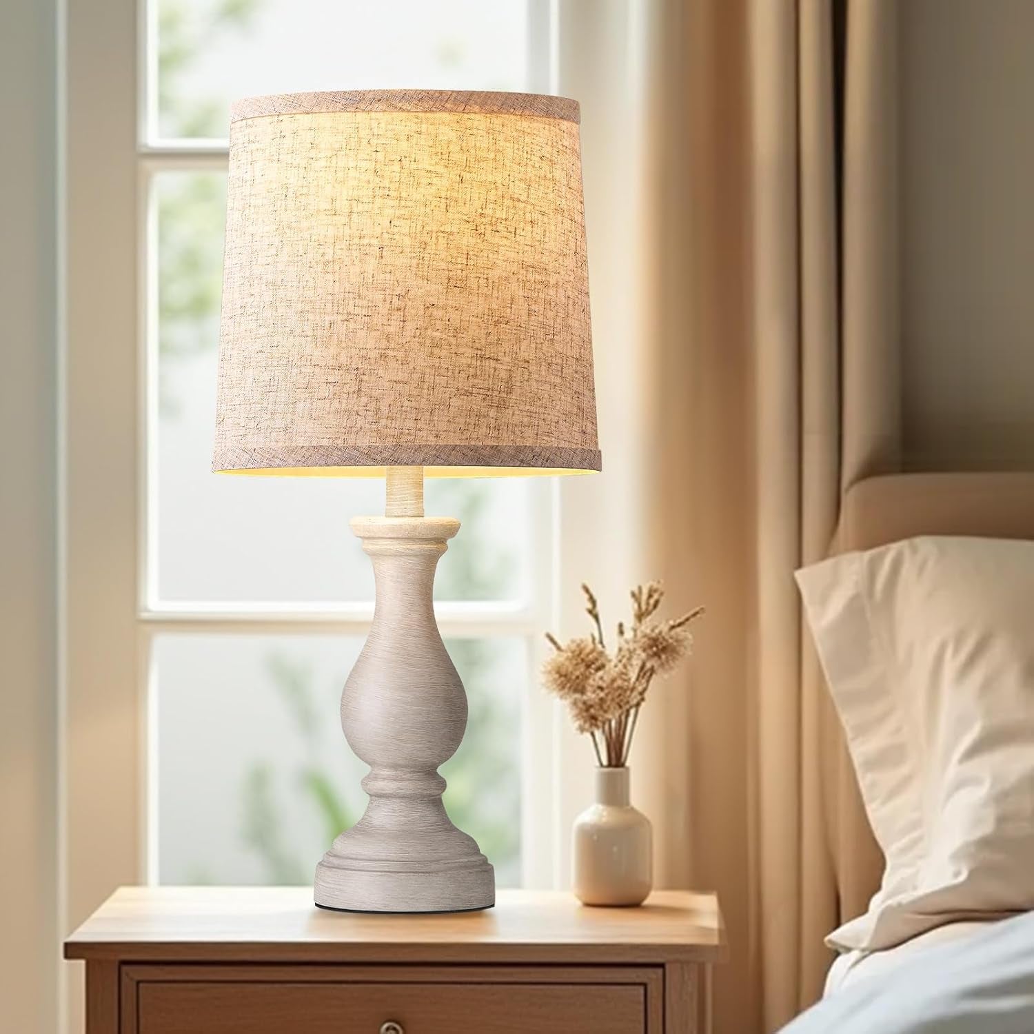 22-farmhouse-table-lamps-set-of-2-rustic-bedside-lamps-for-bedroom-lamps-for-living-room-night-stands-end-table-office-desk-clearance-boho-decor-linen-shades
