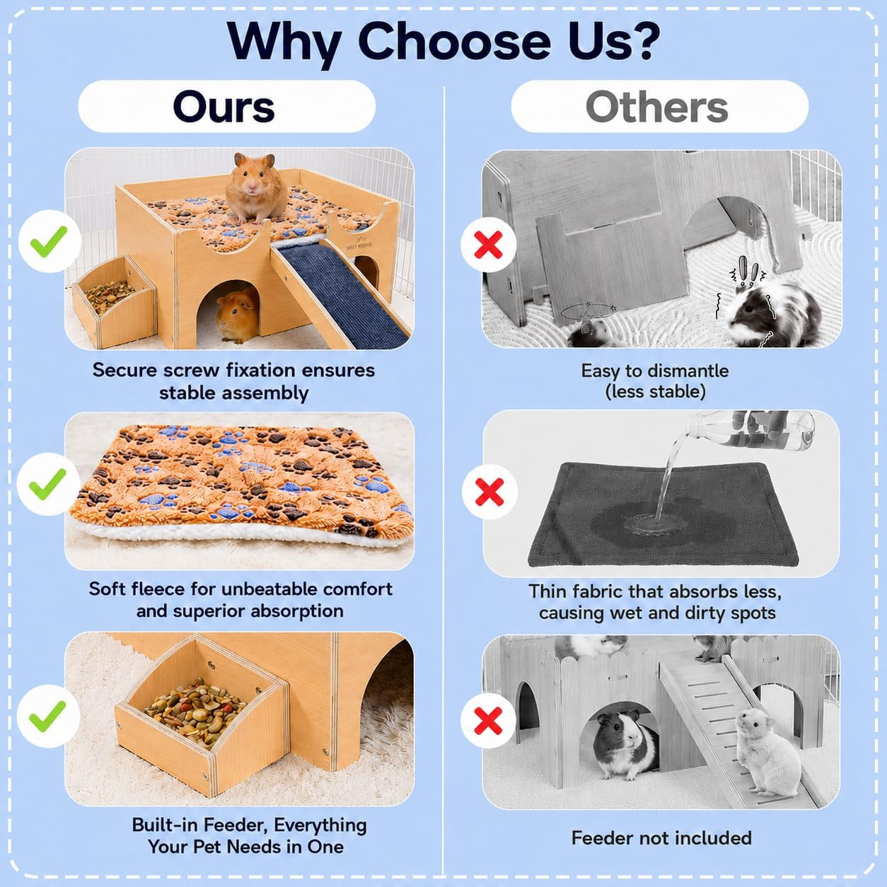 guinea-pig-wooden-hideout-with-built-in-feeder-screw-assembled-natural-wood-castle-with-absorbent-fleece-mat-ramp-accessories-cozy-safe-hideaway-for-small-pets-to-rest-play-explore