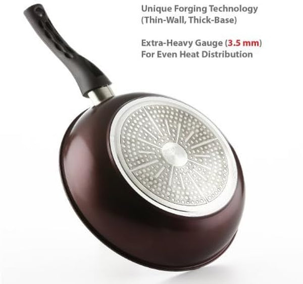 - Blooming Flower Frying Pan, with Teflon Platinum Non-Stick Coating (PFOA Free) / Ceramic Coated Outside/Induction Ready (11 in / 28 Cm)4