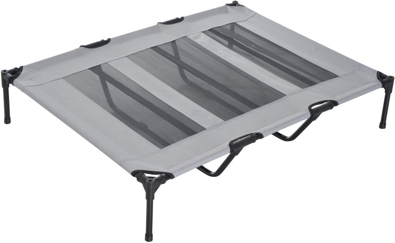 pawhut-elevated-portable-dog-cot-cooling-pet-bed-with-uv-protection-canopy-shade-48-inch-large-pet-bed-outdoor-dog-cot-uv-protection-shade-camping