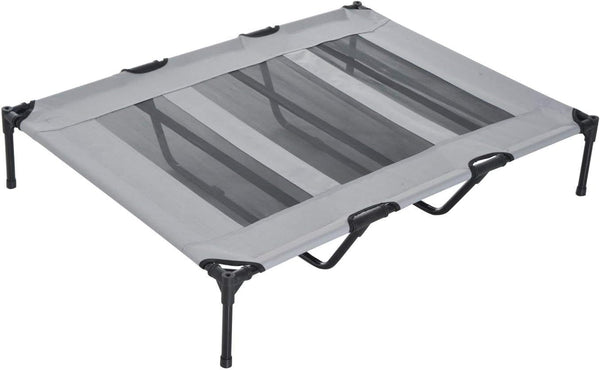 Pawhut Elevated Portable Dog Cot Cooling Pet Bed with UV Protection Canopy Shade, 48 Inch | Large Pet Bed, Outdoor Dog Cot, UV Protection Shade, Camping3