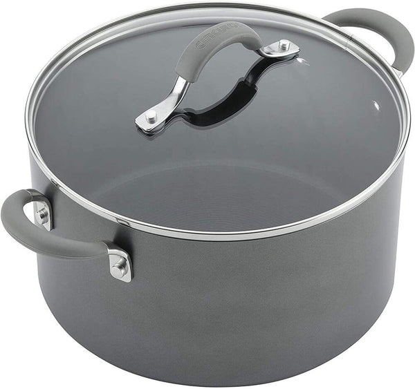 84564 Elementum Hard Anodized Nonstick Cookware Set / Pots and Pans Set - 10 Piece, Gray3