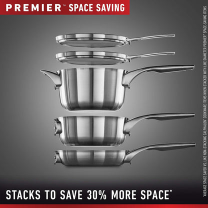 Calphalon Premier Space-Saving Stainless Steel Pots and Pans, 10-Piece Cookware Set | Stackable Space-Saving Pots and Pans Set with Stay Cool Handles and Aluminum Core for Even Cooking3