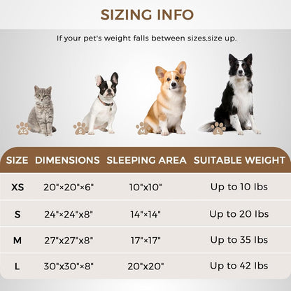 Calming round Dog Bed & Cat Bed for Indoor Cats, Medium Size Washable Anti-Slip Anti-Anxiety Donut Dog Beds for Small Dogs & Cats, Fluffy Plush Soft Dog Bed(20 Inch, Light Grey)4