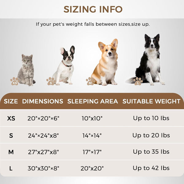 Calming round Dog Bed & Cat Bed for Indoor Cats, Medium Size Washable Anti-Slip Anti-Anxiety Donut Dog Beds for Small Dogs & Cats, Fluffy Plush Soft Dog Bed(20 Inch, Light Grey)4