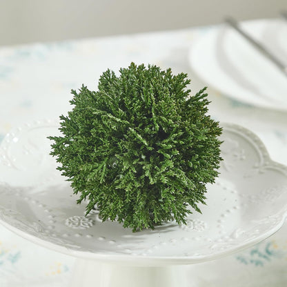 4 Inch Decorative Balls, Real Touch Cedar Topiary Ball Faux Greenery Boxwood Balls for Centerpiece Bowls Farmhouse Home Decor 3 Pcs8
