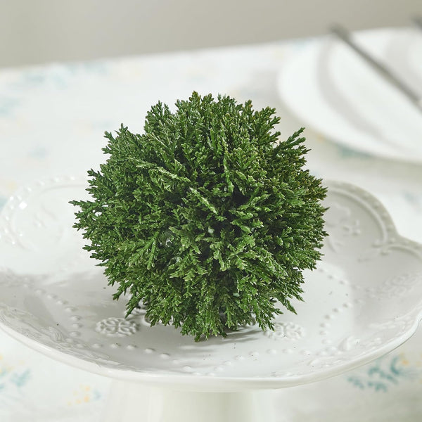 4 Inch Decorative Balls, Real Touch Cedar Topiary Ball Faux Greenery Boxwood Balls for Centerpiece Bowls Farmhouse Home Decor 3 Pcs8
