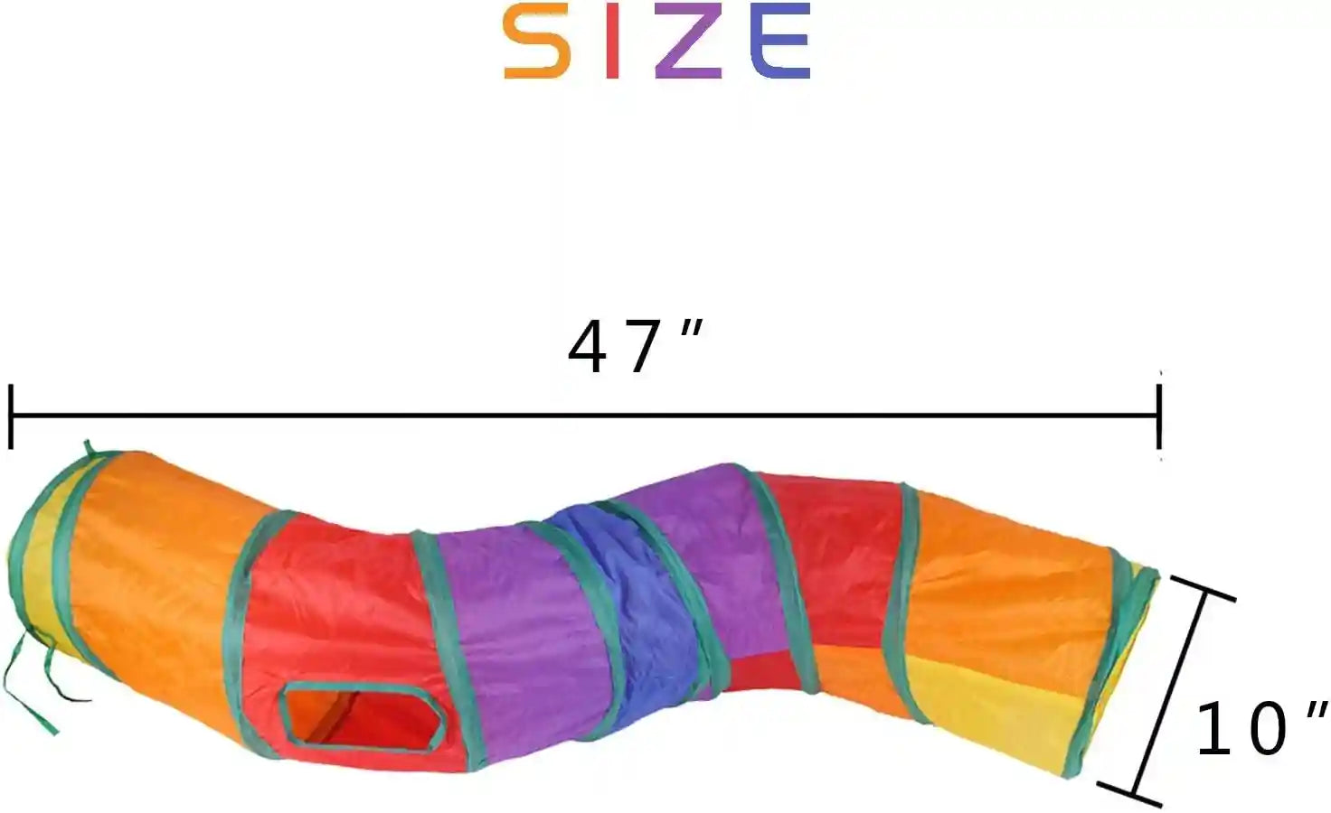 icagy-cat-tunnel-toys-for-indoor-cats-kittens-rabbits-pet-toy-play-tunnels-interactive-crinkle-pop-up-tunnel-toys-relieve-cat-boredom-rainbow-47-shape-s