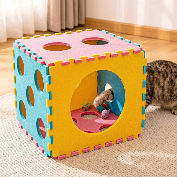 41 Pcs Interactive Cat Toys for Indoor Cats, Kitten Toys with Soft Pillow, Catnip Toys, Chew Rope, Feather Wand, Springs and Balls for Indoor Kittens3