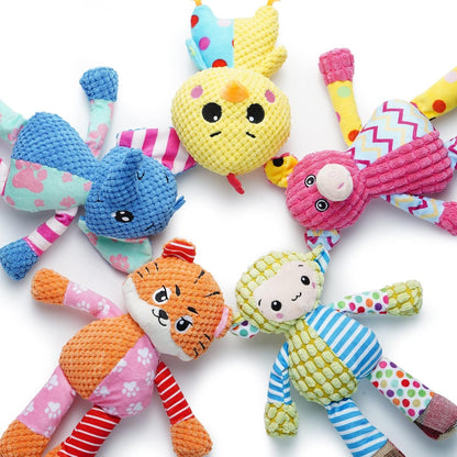 Nocciola 5-Pack Squeaky Dog Toys, Durable Stuffed Critter Zoo Dog Toys with Unique Squeak Sounds to Keep Dogs Busy, Puppy Toys for Small, Medium, and Large Dogs | 5-Pack Durable Critter Zoo Dog Toys to Keep Them Busy, Puppy Toys for Small, Medium, and Large Dogs10