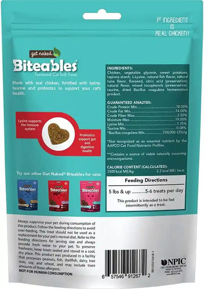 Get Naked Biteables Daily Soft Cat Treats for Essential Health, Chicken and Seafood Flavor, Made with Real Chicken, Support Cat'S Immune and Digestive System, Functional Kitten Treat, Grain-Free, 3Oz2