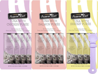 Fussie Cat, 0.5 Ounces Each, 50 Tubes, Ocean Fish Variety 10 Flavors27