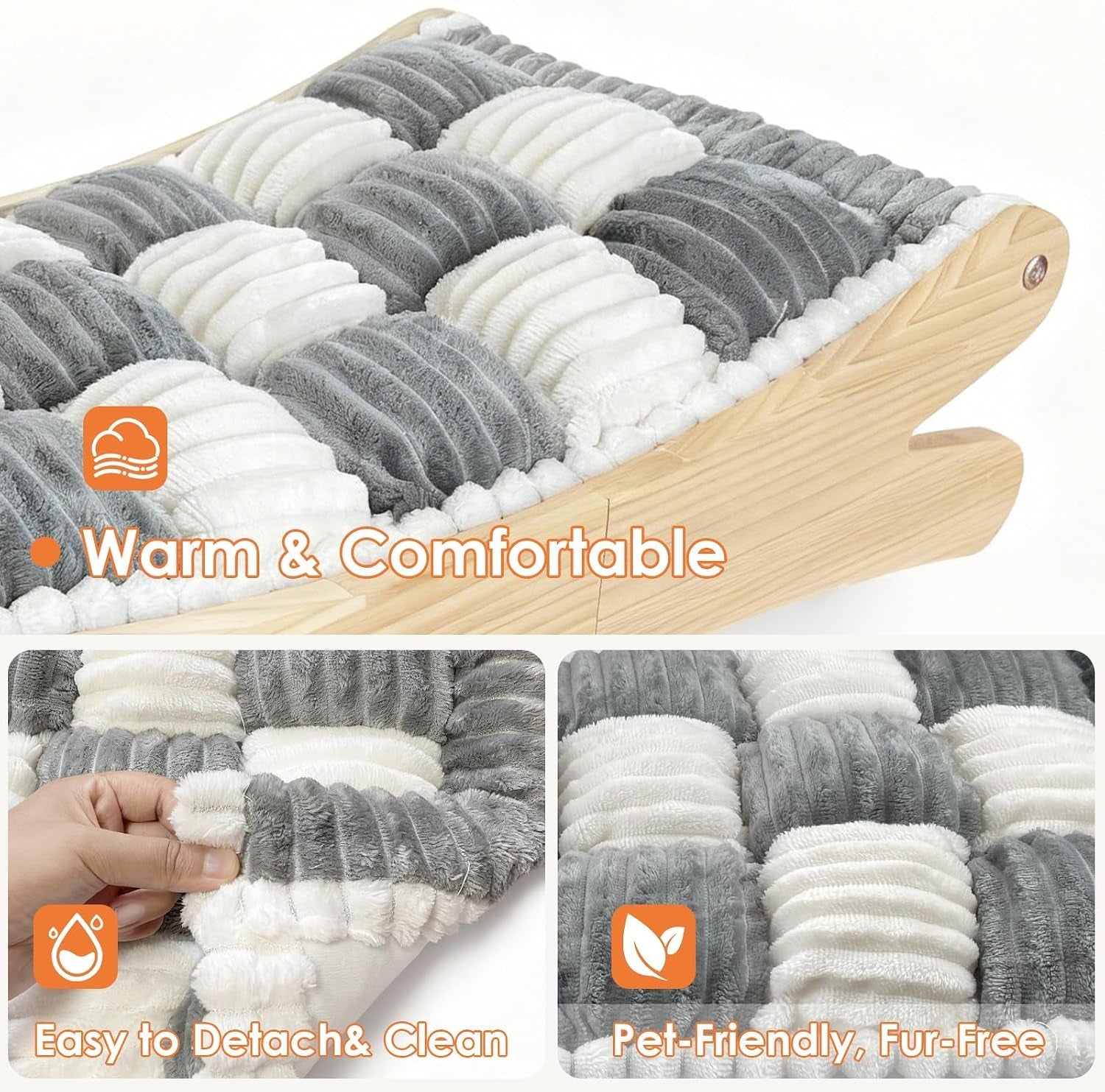plush-elevated-cat-bed-cozy-raised-cat-hammock-with-solid-wood-frame-soft-furry-cushion-for-indoor-cats-small-dogs-multi-color-optionsblack-white