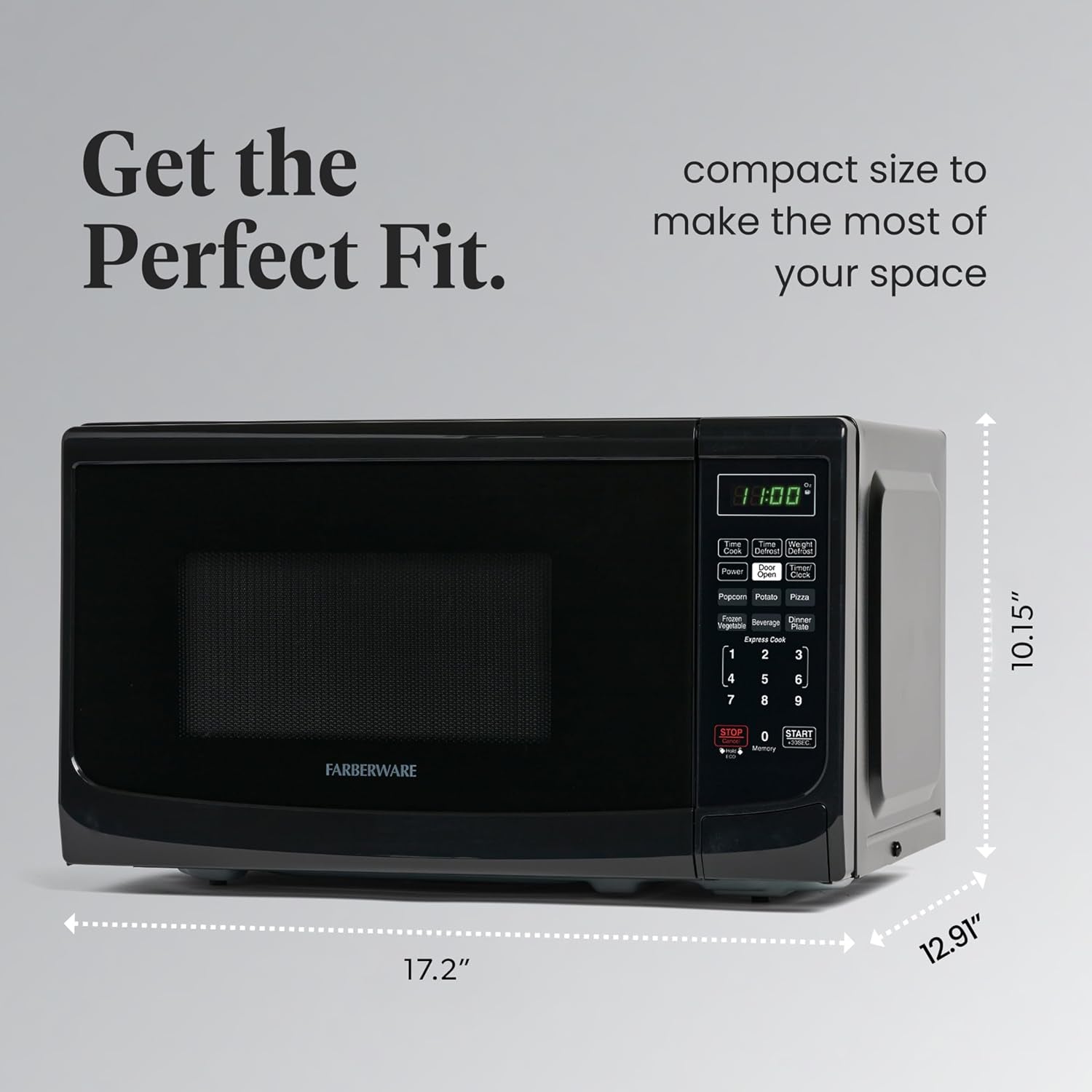 0-7-cu-ft-countertop-microwave-oven-700-watts-power-auto-cook-settings-defrost-easy-clean-and-child-safety-lock-black