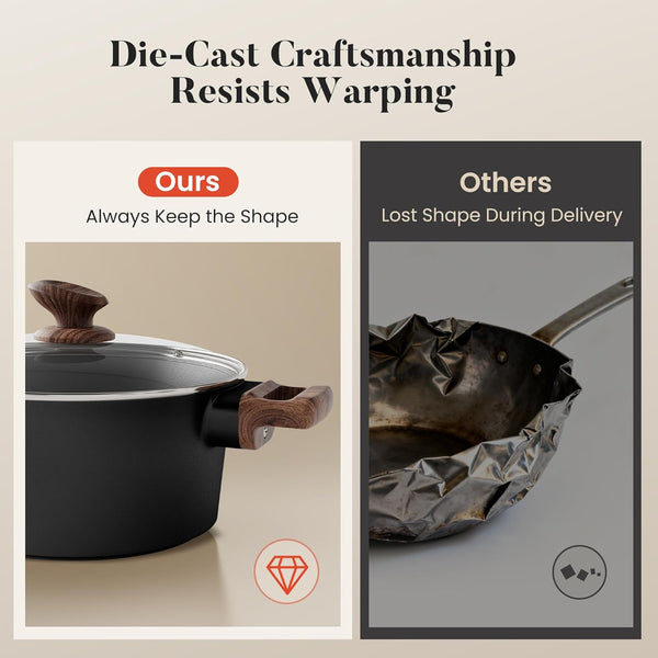 10Pcs Ceramic Pots and Pans Set Non Stick | Non Toxic, Induction Cookware, PFOA & PFAS Free6