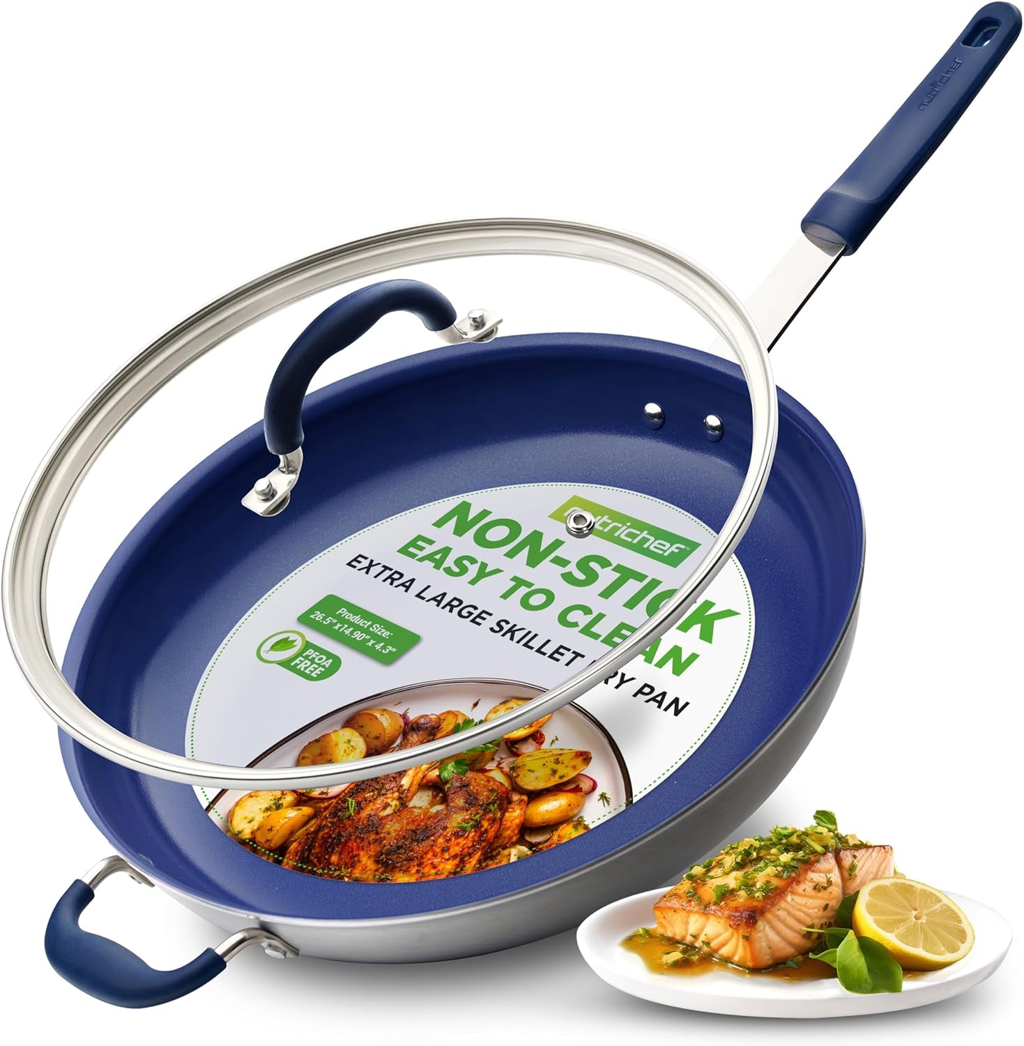 14-fry-pan-with-lid-extra-large-skillet-nonstick-frying-pan-with-silicone-handle-ceramic-coating-blue-silicone-handle-stain-resistant-and-easy-to-clean-professional-home-cookware