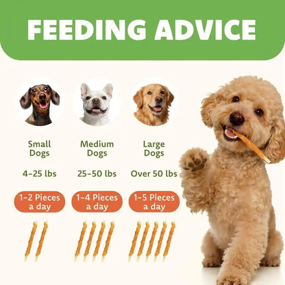MON2SUN Dog Treats, 4.5-4.7 Inch Chicken Wrapped Codfish Sticks, 14.11 Oz | 40 Count Pack, Soft Chewy Texture, Low-Fat Recipe, Rawhide-Free Daily Treats, Suitable for Small Dogs5