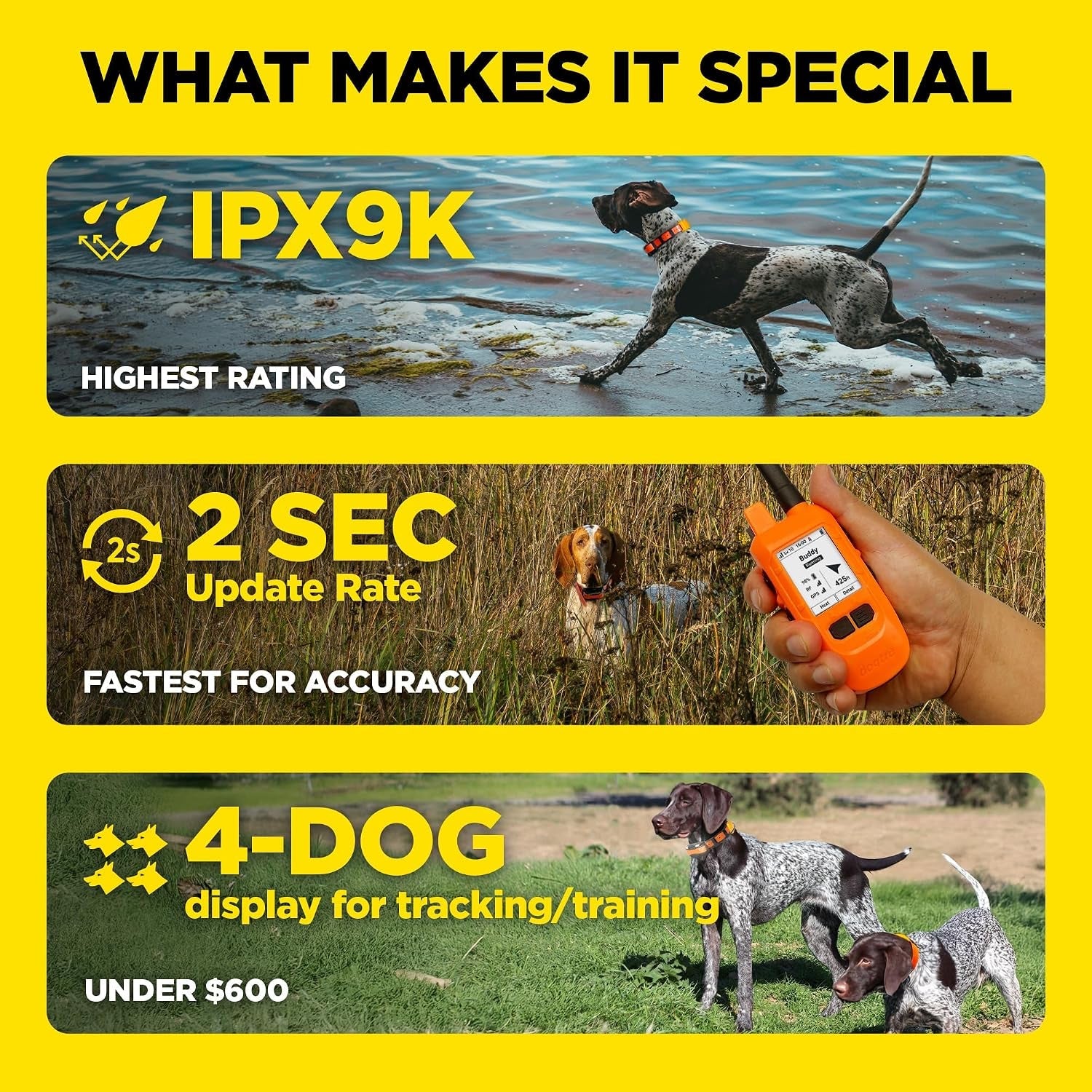 dogtra-pathfinder2-mini-compass-live-gps-dog-tracking-training-system-4-mile-range-e-collar-handheld-with-no-subscription-offline-maps-gps-fence-expandable-up-to-21-dogs-for-dogs-15-lbs