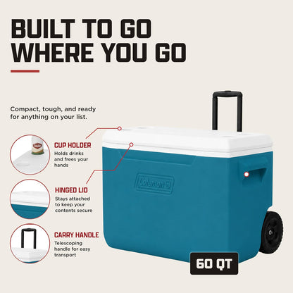 Coleman Chiller 9/16/30/48/60Qt Cooler with Ice Retention, Leak Resistant, Great for Camping, Concerts, Sports, and More2