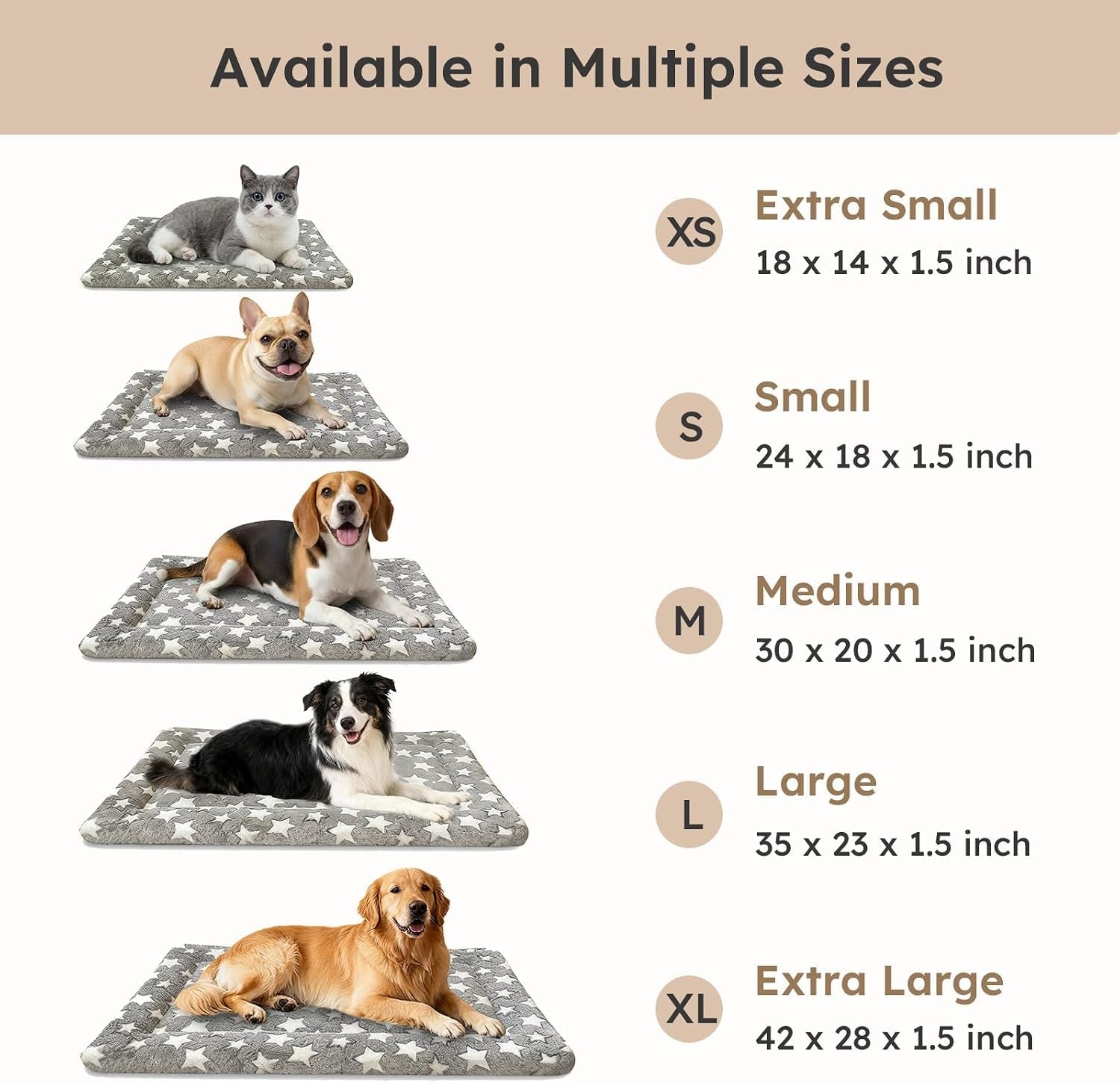 dog-bed-mat-dual-sided-dog-crate-bed-mat-ultra-soft-machine-washable-kennel-pad-for-small-dogs-all-season-comfort-pet-bed-for-crates-travel-and-home-star-gray-24-x-16-inch