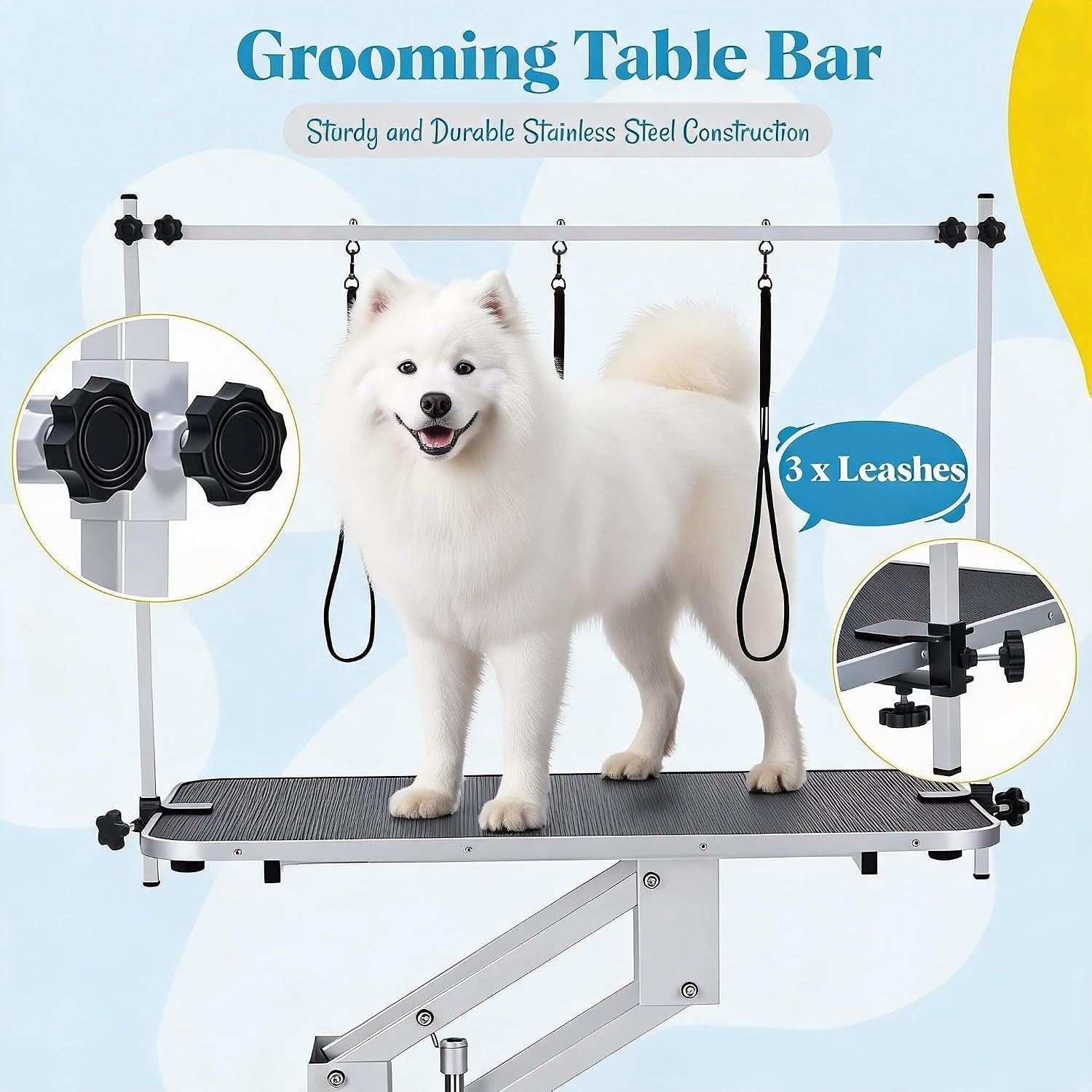 garveelife-43-3-hydraulic-dog-grooming-table-for-pet-heavy-duty-structural-hydraulic-max-load-350lbs-professional-pet-grooming-table-with-adjustable-overhead-arm-noose-height-range-22-39-white