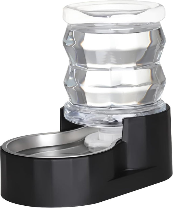 RIZZARI 8L Gravity Dog Water Dispenser: Stainless Steel Bowl Anti-Splash | Wide Mouth Easy Cleaning/ Dishwasher Safe/No Electricity Needed/ Filtered Fresh Water / Multi-Pet Homes24