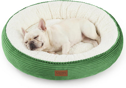 Love'S Cabin round Donut Cat and Dog Cushion Bed, 20In Bed for Cats or Small Dogs, Anti-Slip & Water-Resistant Bottom, Super Soft Durable Fabric Pet Beds, Washable Luxury Cat & Dog Bed Gray23