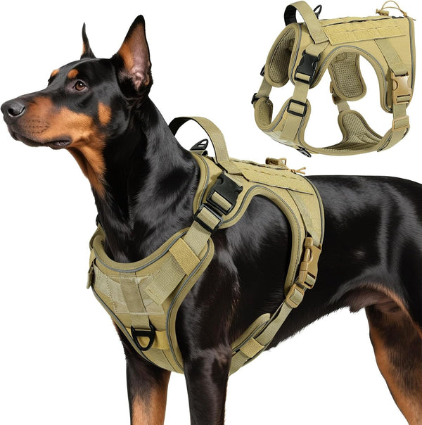 Vavopaw Dog Seat Belt Vest Harness for Car,2 in 1 Seatbelt Buckle | Soft Breathable Mesh,Adjustable Buckle,Nylon,Heavy Duty Pet Safety Seat Belts for Small Medium Large Pets,Black,L14