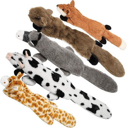 Nocciola Dog Squeaky Toys, 5 PCS Crinkle Plush Dog Toys, No Stuffing Dog Toys for Small Medium Large Dogs, Stuffless Puppy Toys for Boredom1