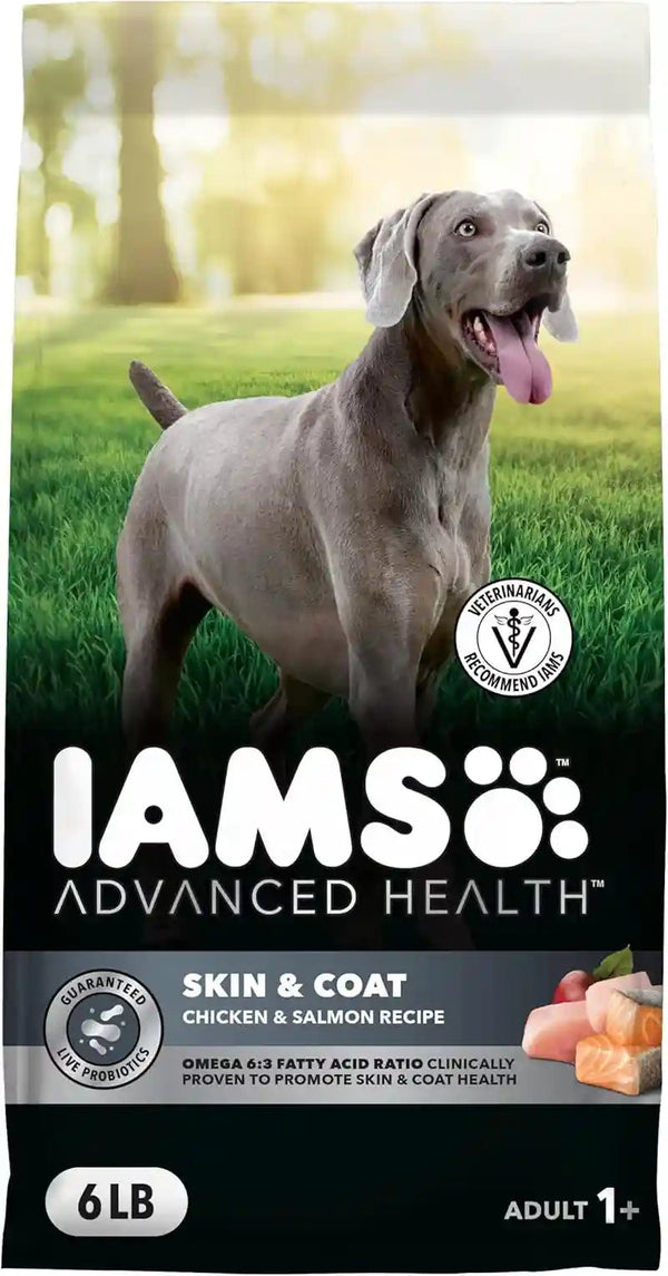IAMS Advanced Health Skin & Coat Dry Dog Food, Chicken & Salmon, 27 Lb | Vet-Recommended, Omega 6:3 Fatty Acids, Zinc & Vitamin E, Real Chicken #1 Ingredient, Real Salmon, No Artificial Flavors14
