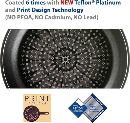 - Blooming Flower Frying Pan, with Teflon Platinum Non-Stick Coating (PFOA Free) / Ceramic Coated Outside/Induction Ready (11 in / 28 Cm)3