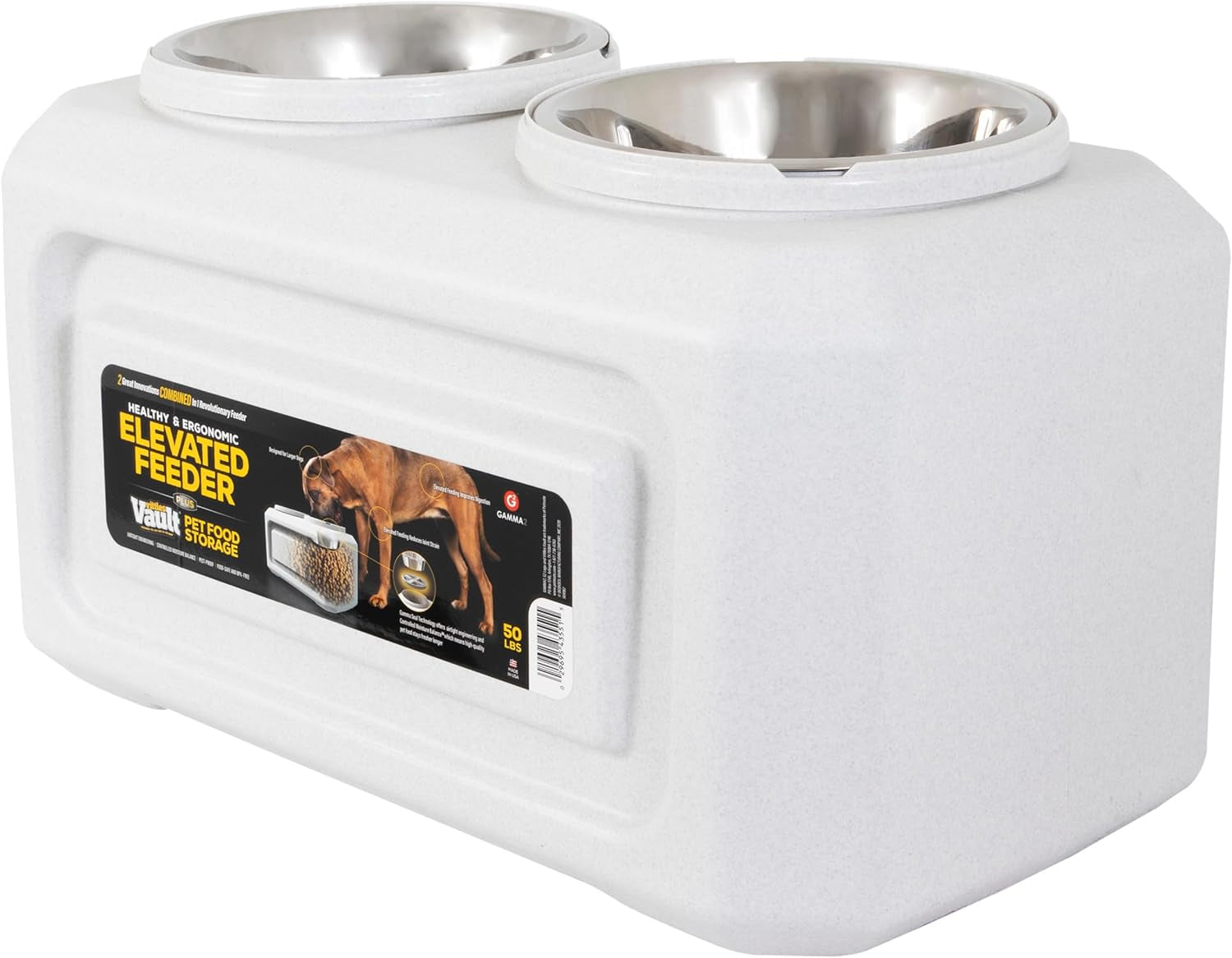 gamma2-vittles-vault-2-in-1-elevated-dog-bowls-and-dog-food-container-up-to-50-pounds-dry-pet-food-storage-made-in-usa