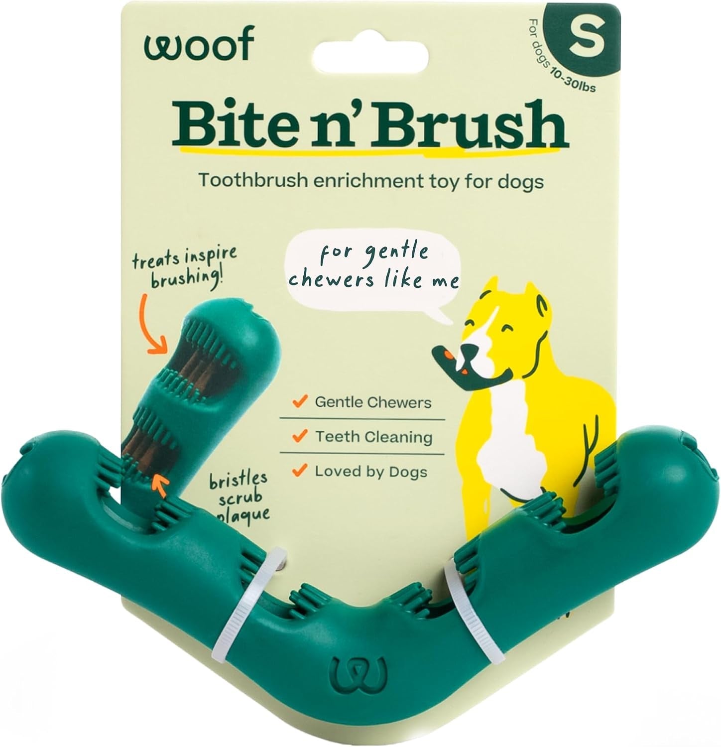 woof-bite-n-brush-dog-dental-chew-toy-for-small-dogs-10-25-lbs-dog-toothbrush-toy-v-shaped-design-reusable-easy-to-clean-dental-dog-toy