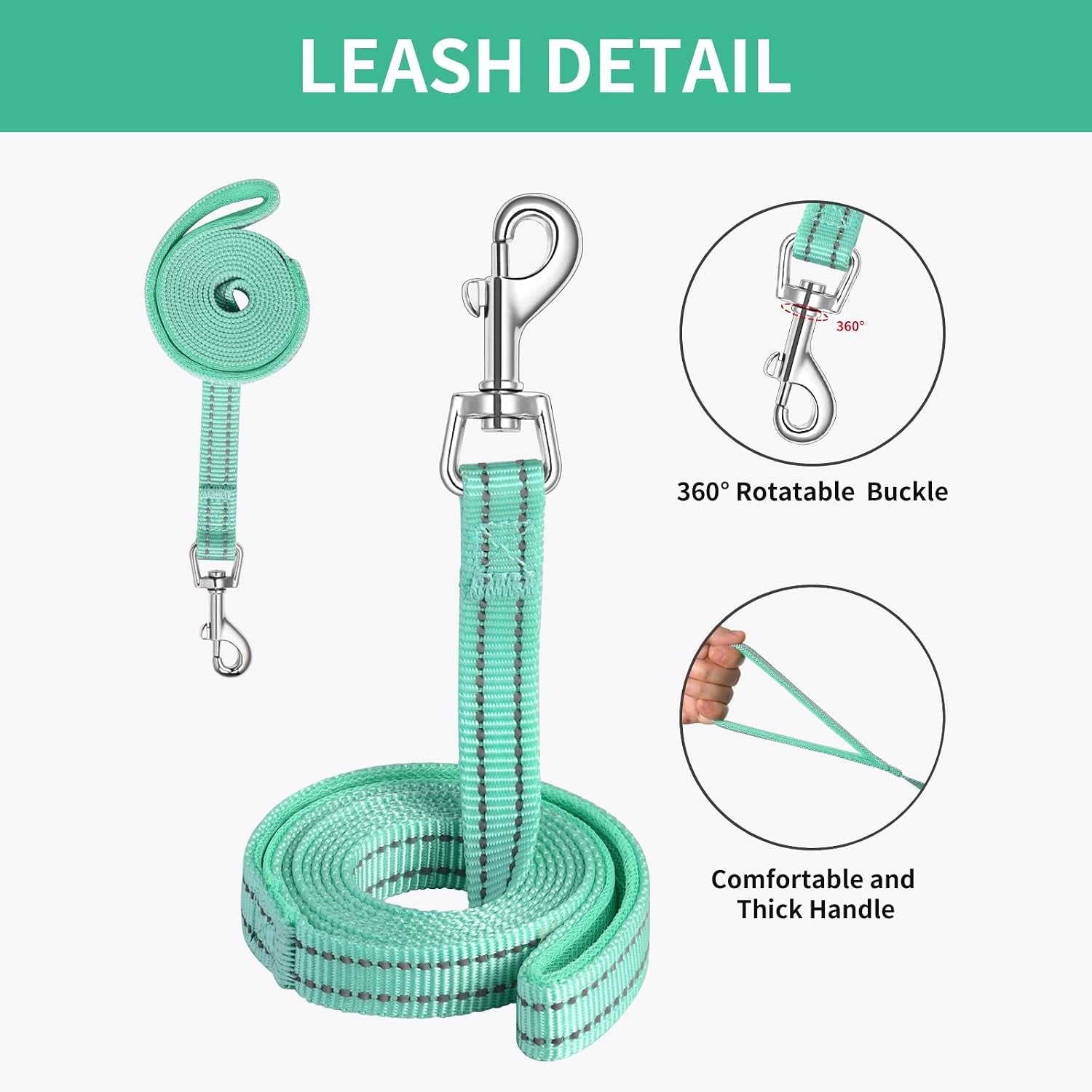 amtor-small-dog-harness-with-leash-set-no-escape-easy-walk-puppy-harnesses-for-training-walking-step-in-reflective-soft-dogs-vest-for-xs-s-medium-extra-small-large-sized-doggreen-s