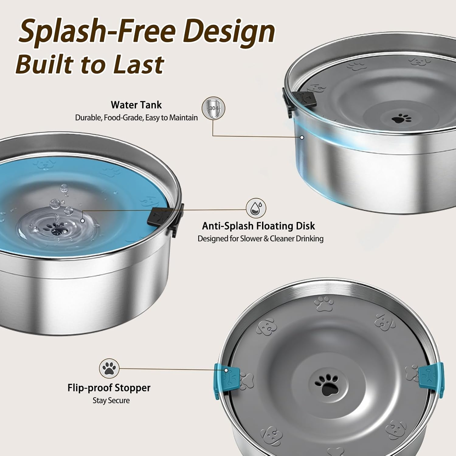 dog-water-bowl-no-spill-1-5l-50oz-stainless-steel-slow-water-bowl-for-dogs-spill-proof-dog-bowl-with-anti-splash-non-slip-slow-drinking-water-bowl-dispenser-for-messy-drinkers-silver