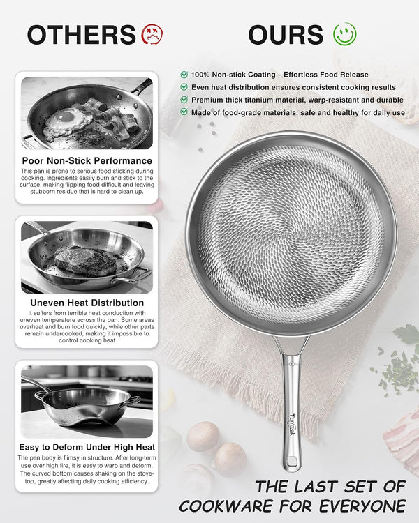 Titanium Cookware Set, 8-Piece Pots and Pans Set, Non-Stick with Lid, Pfas/Pfoa/Ptfe-Free, Dishwasher & Oven Safe, Compatible with Gas & Induction Cooktops7