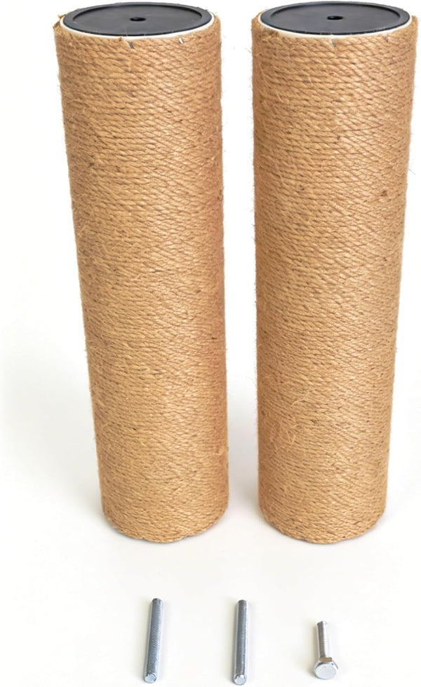 Replacement Cat Scratching Sisal Post Length 17.72In（45Cm） Cat Tree Cat Scratching Post Extension Post with M10 Screw Replacement Cat Scratching Post Part (17,72 * 2)1