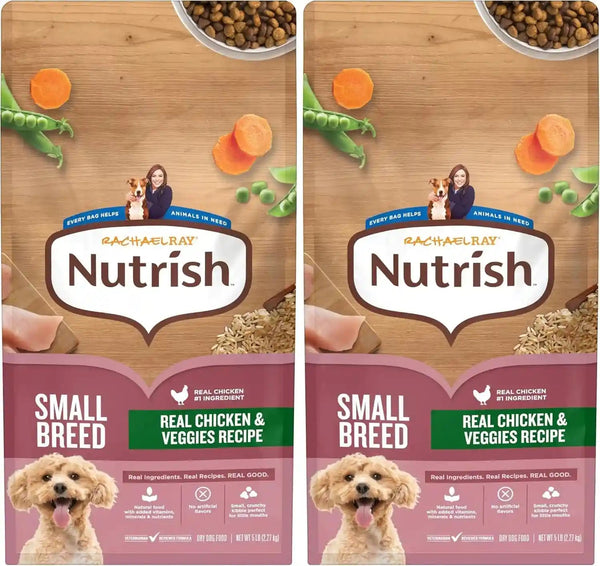 Nutrish Small Breed Dry Dog Food with Chicken, 5 Lb. Bag (Rachael Ray) | Suitable for Small Adult Dogs, Veterinarian Reviewed Formula, Made with No Artificial Flavors11