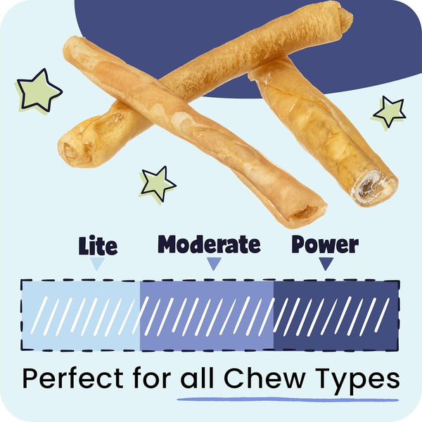 Pawstruck All Natural 11-12" Roasted Collagen Sticks for Dogs – Low Odor & Long-Lasting Bully Stick & Rawhide Alternative, Single Ingredient, Vet Approved – 5 Pack8
