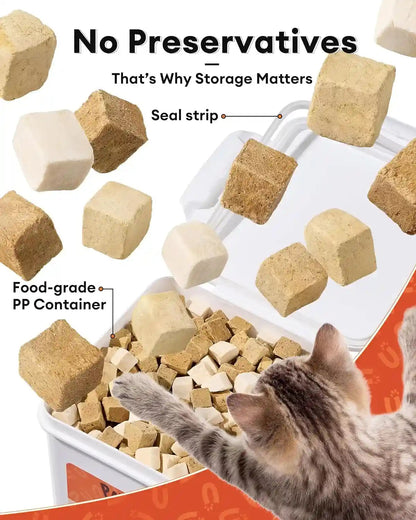 3-In-1 Freeze-Dried Mixed Liver Treats for Dogs & Cats, 17.63 Oz, Beef Liver, Chicken Liver & Chicken, Single-Ingredient Proteins, Meal Topper, Resealable Bag2